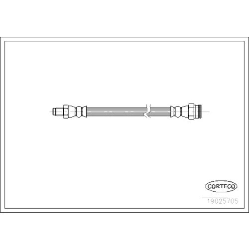 Brzdová hadica CORTECO 19025705