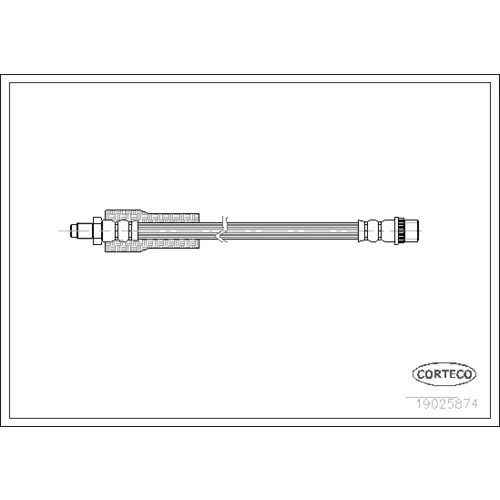 Brzdová hadica CORTECO 19025874