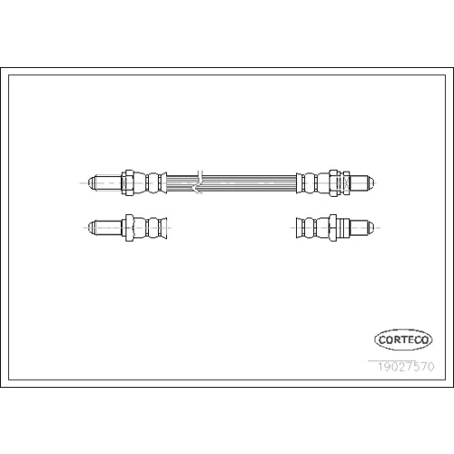 Brzdová hadica 19027570 /Corteco/