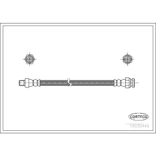 Brzdová hadica CORTECO 19030446
