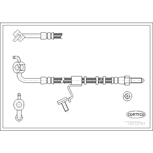 Brzdová hadica CORTECO 19032161