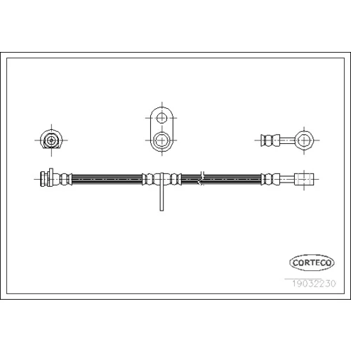 Brzdová hadica CORTECO 19032230