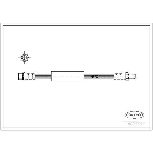 Brzdová hadica CORTECO 19032597