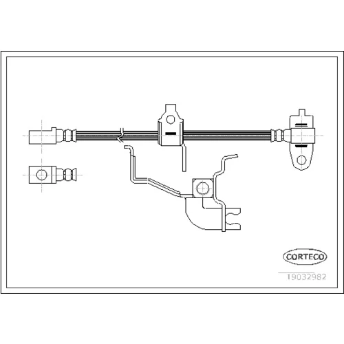 Brzdová hadica CORTECO 19032982