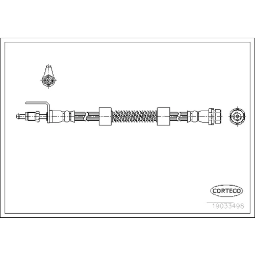 Brzdová hadica CORTECO 19033498
