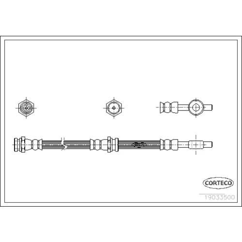 Brzdová hadica 19033500 /Corteco/