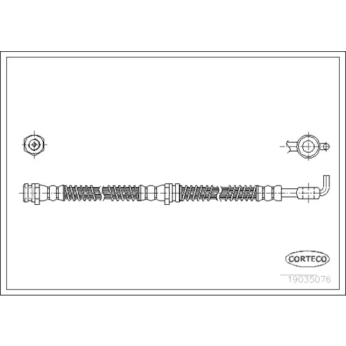 Brzdová hadica CORTECO 19035076