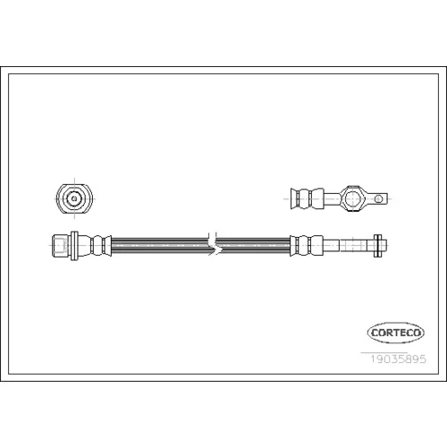 Brzdová hadica 19035895 /Corteco/