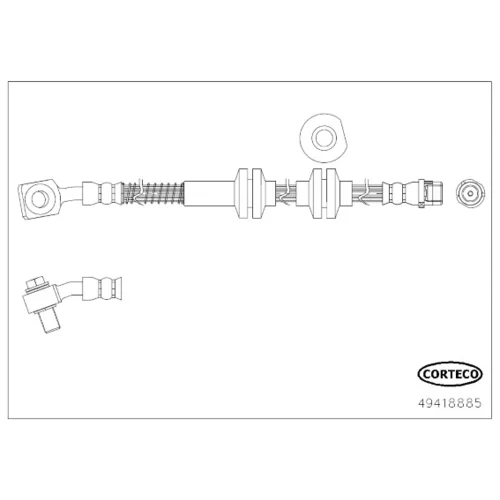 Brzdová hadica CORTECO 49418885