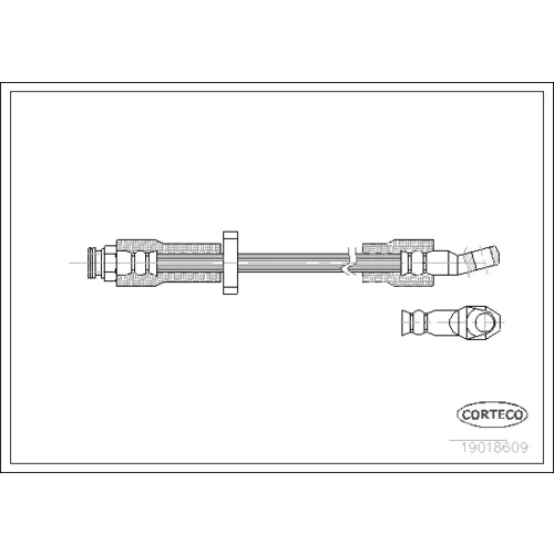 Brzdová hadica CORTECO 19018609