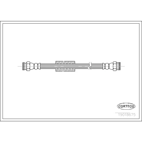 Brzdová hadica CORTECO 19018675