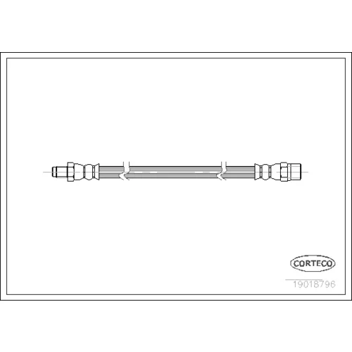 Brzdová hadica CORTECO 19018796