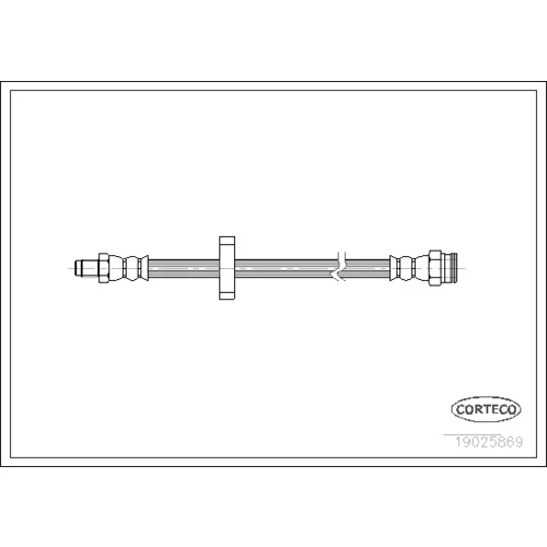 Brzdová hadica CORTECO 19025869