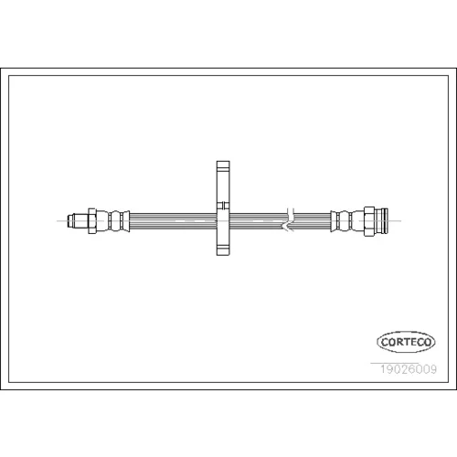 Brzdová hadica CORTECO 19026009