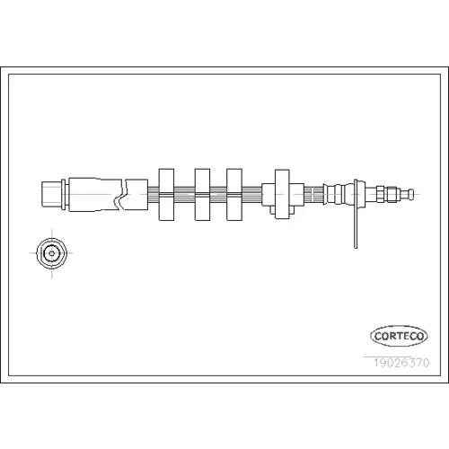 Brzdová hadica CORTECO 19026370