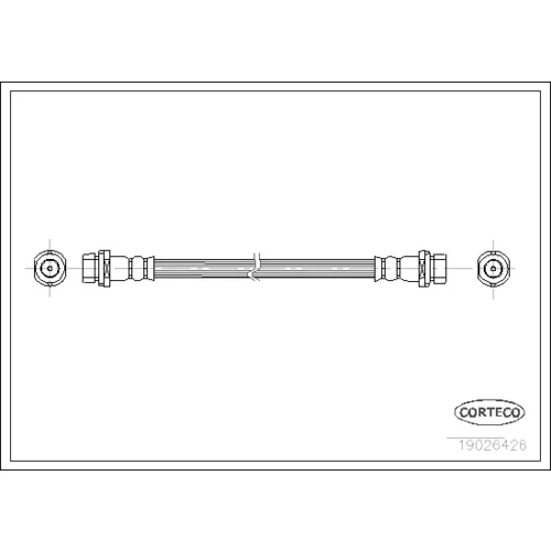 Brzdová hadica CORTECO 19026426