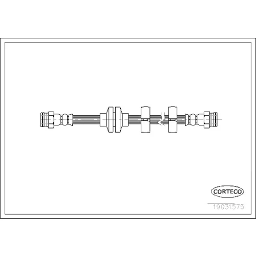 Brzdová hadica CORTECO 19031575