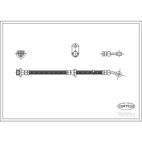 Brzdová hadica CORTECO 19032312