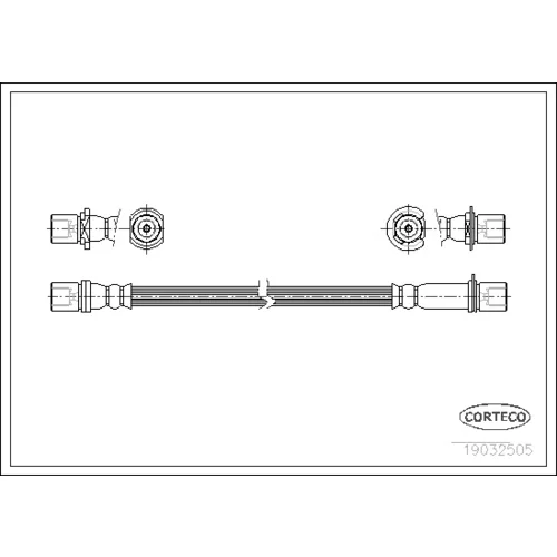 Brzdová hadica CORTECO 19032505
