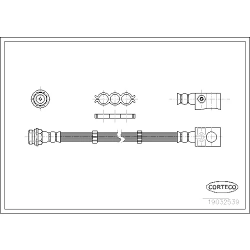 Brzdová hadica CORTECO 19032539