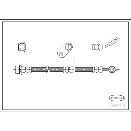 Brzdová hadica CORTECO 19032715