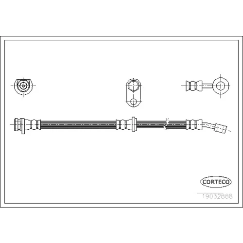 Brzdová hadica CORTECO 19032888