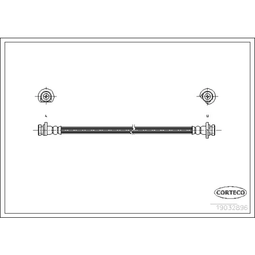 Brzdová hadica CORTECO 19032986