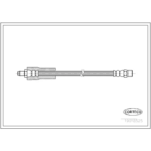 Brzdová hadica CORTECO 19018525