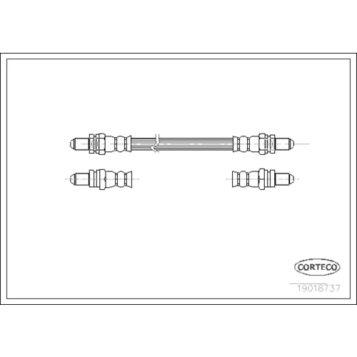Brzdová hadica CORTECO 19018737
