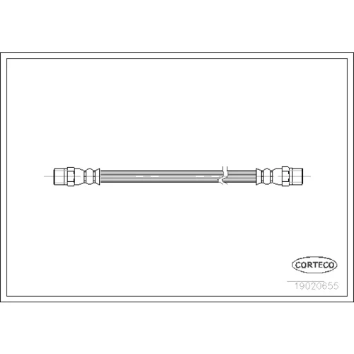Brzdová hadica CORTECO 19020655