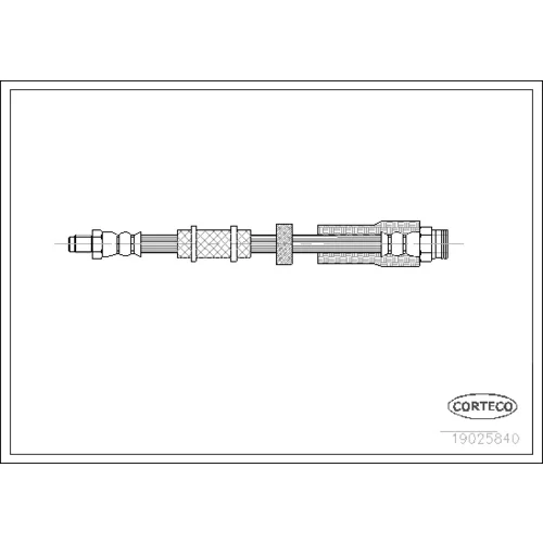 Brzdová hadica CORTECO 19025840