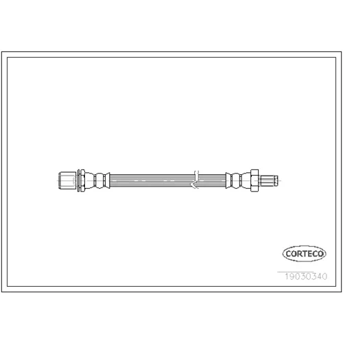 Brzdová hadica CORTECO 19030340