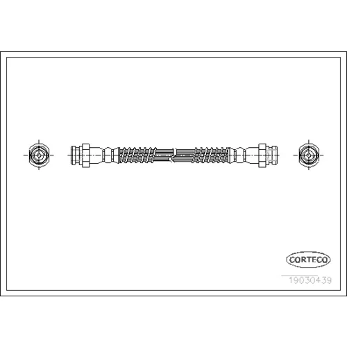 Brzdová hadica CORTECO 19030439