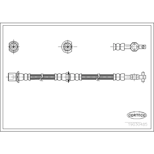 Brzdová hadica CORTECO 19030485