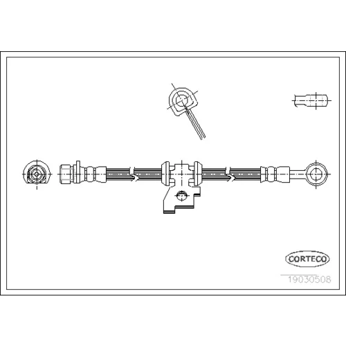 Brzdová hadica CORTECO 19030508