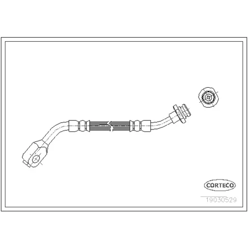 Brzdová hadica CORTECO 19030529