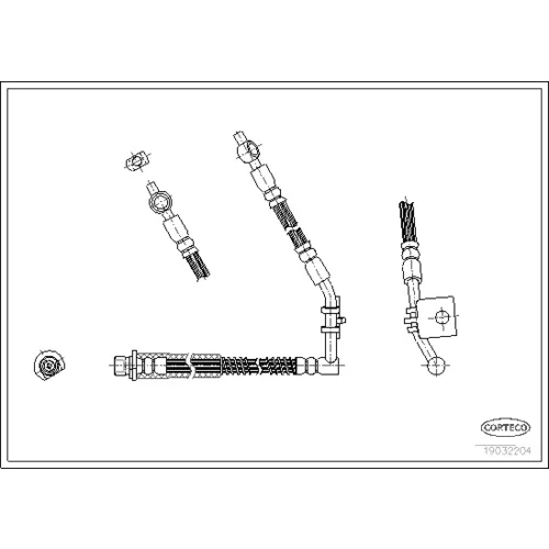 Brzdová hadica CORTECO 19032204