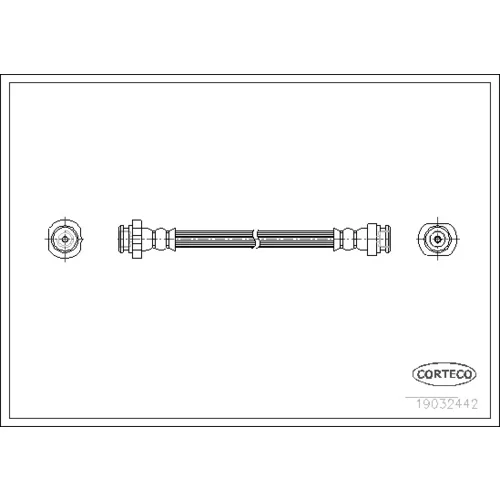 Brzdová hadica 19032442 /Corteco/