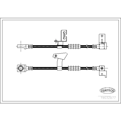 Brzdová hadica CORTECO 19032877