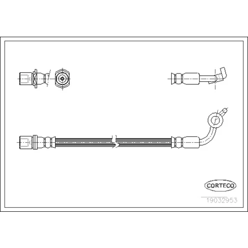 Brzdová hadica CORTECO 19032953