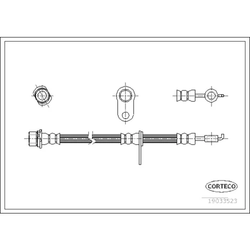 Brzdová hadica CORTECO 19033523
