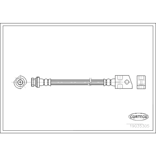 Brzdová hadica CORTECO 19035305