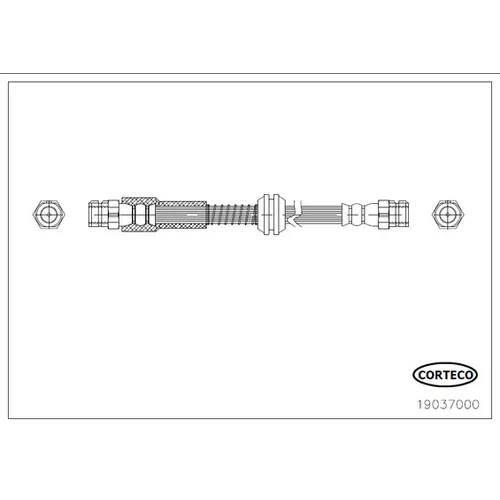 Brzdová hadica CORTECO 19037000