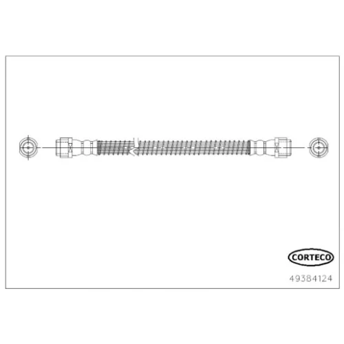 Brzdová hadica CORTECO 49384124