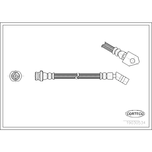 Brzdová hadica CORTECO 19030534