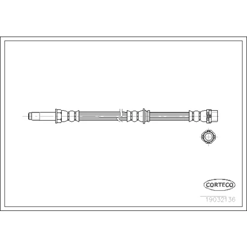 Brzdová hadica CORTECO 19032136 - obr. 1