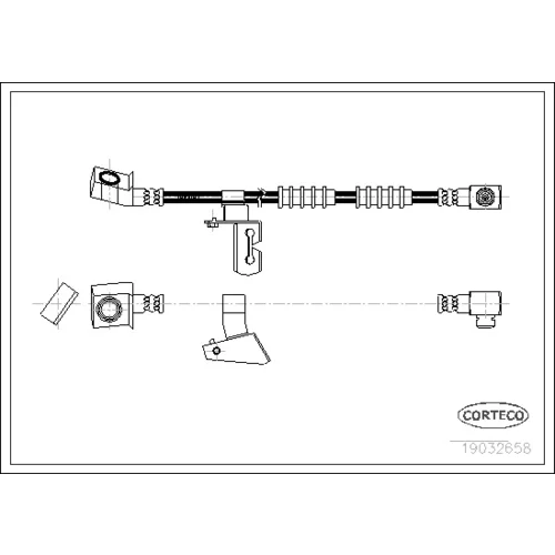 Brzdová hadica CORTECO 19032658