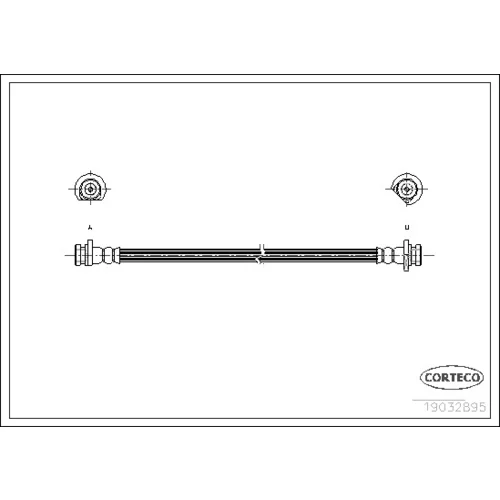 Brzdová hadica CORTECO 19032985