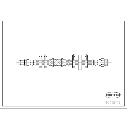 Brzdová hadica CORTECO 19018126