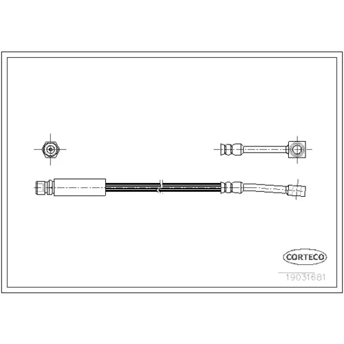 Brzdová hadica CORTECO 19031681